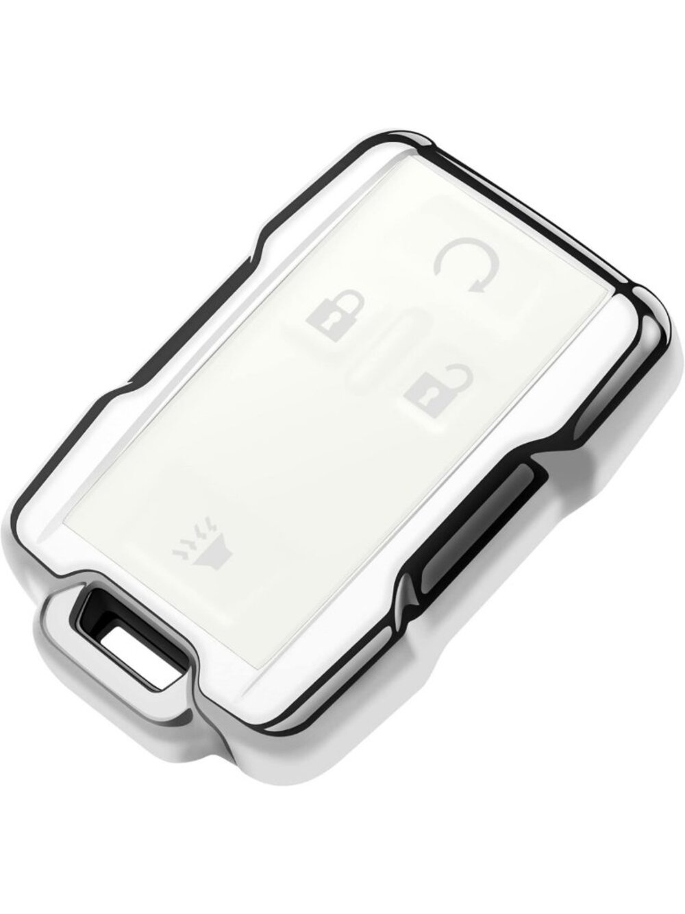 Soft TPU Key Fob Cover for Chevy Silverado Tahoe GMC Sierra - Full Protection